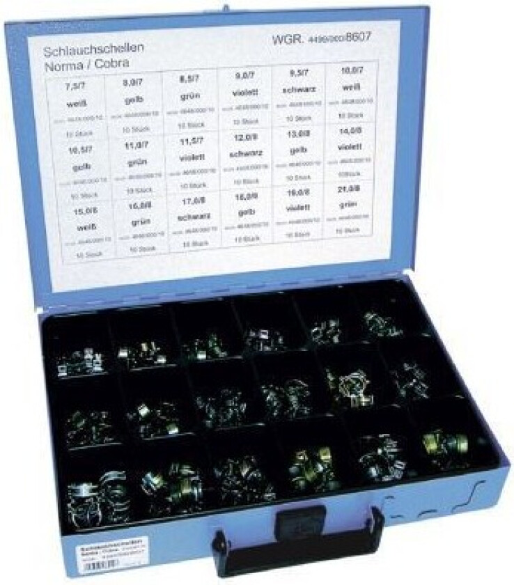 Sortiment, slangeklemme Dresselhaus 4499/000/06 8607