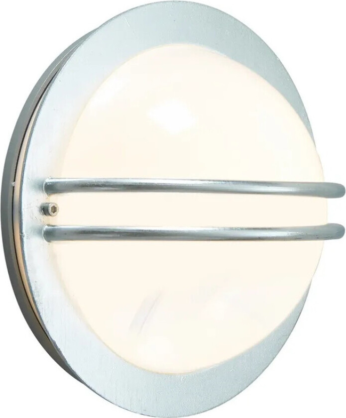 - Bremen Utendørs Vegglampe Opal/Galvanisert