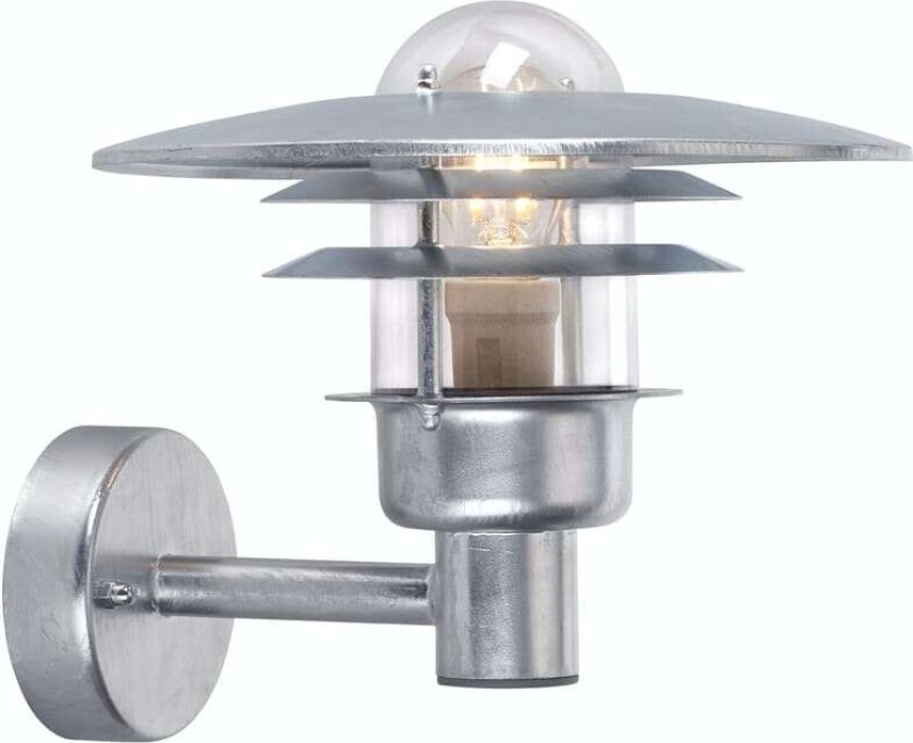 - Larvik Utendørs Vegglampe Galvaniseret