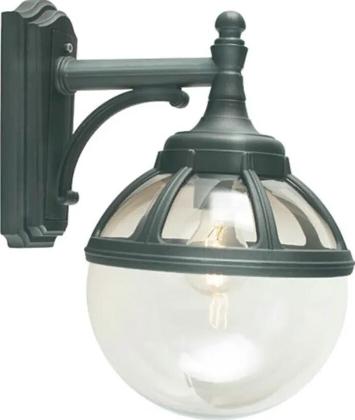 - Bologna Down Utendørs Vegglampe Klar/Svart