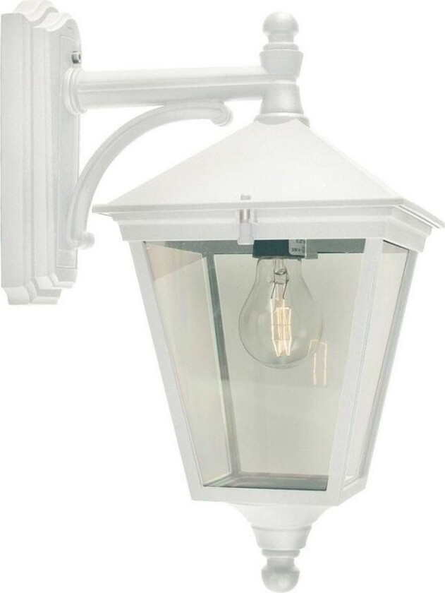 - London Down Utendørs Vegglampe Liten Hvit