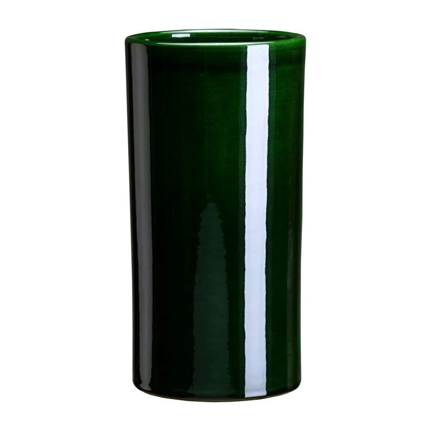 Romeo vase glasert Ø12 cm Green
