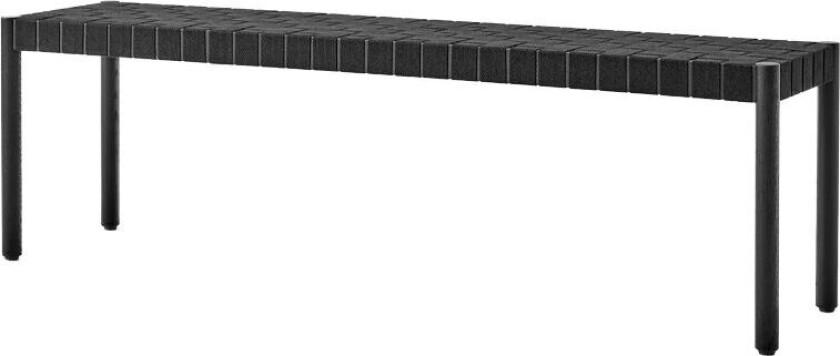 &Tradition Betty TK5 benk Black, sort flettet linstråsete