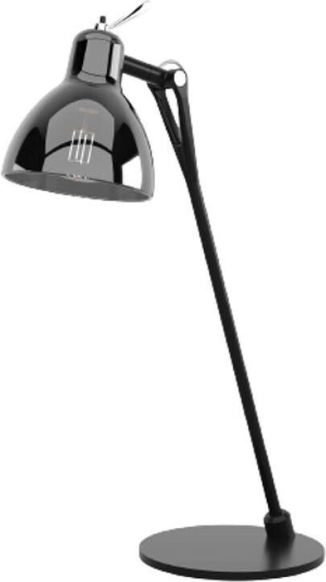 - Luxy Glam T0 Bordlampe Black/Smoke Chrome Semi Transparent