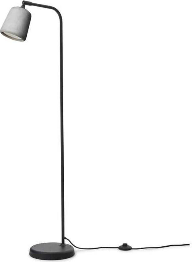 - Material Gulvlampe Light Grey Concrete