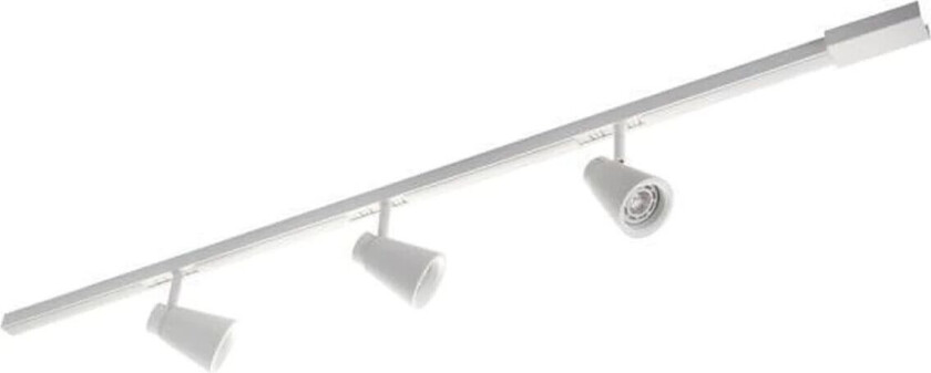 Komplett 1,2m Zip Zoom 3x6W dimtowarm m/endetilkobling - matthvit