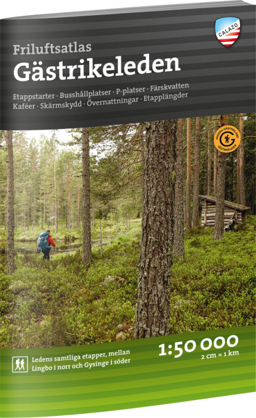 Friluftsatlas Gästrikeleden 1:50.000 OneSize, NoColour