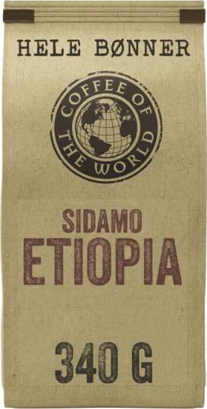Sidamo Etiopia Hele Bønner 340g