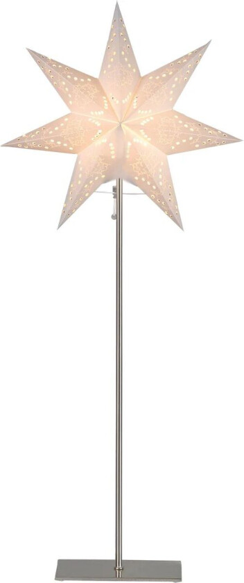 Sensy adventsstjerne på fot 83 cm Hvit