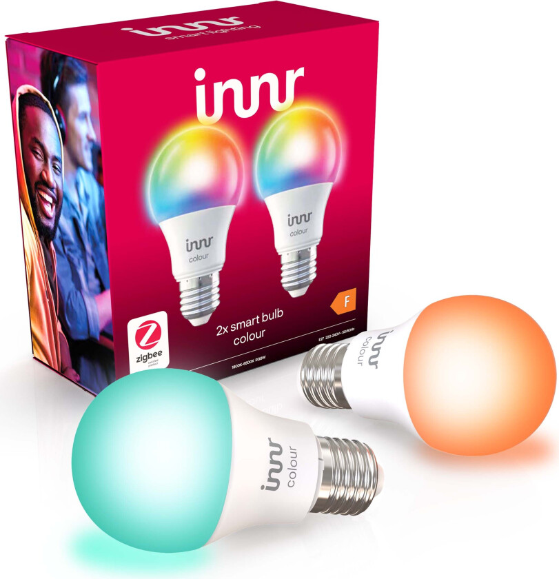 Innr - Smart Bulb E27 Color - 2-pakning- Zigbee