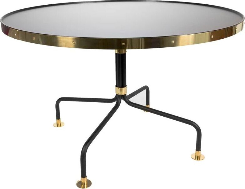 Spisebord 12 sort, messing