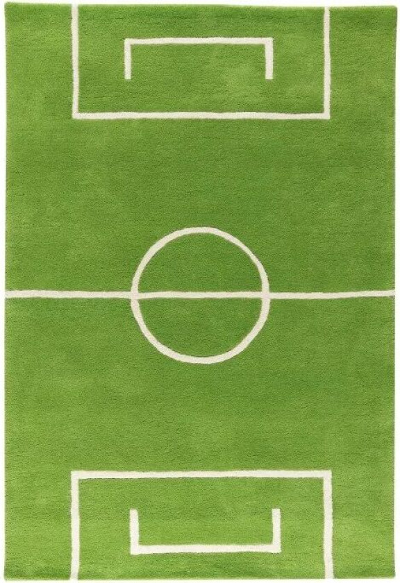 Football gulvteppe grønn 120x180 cm