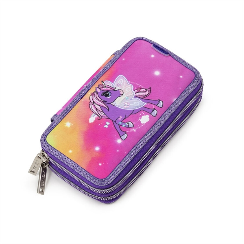 JEVA - Pencil Case TwoZip - Rainbow Alicorn (8865-18)