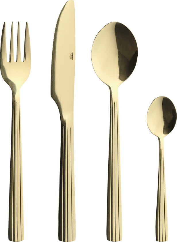 - Cutlery 16 pcs giftbox - Champagne gold (14660)