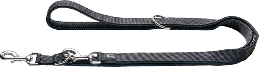 HUNTER føreline Divo & Maldon, grå - 190 cm lang, 20 mm bred