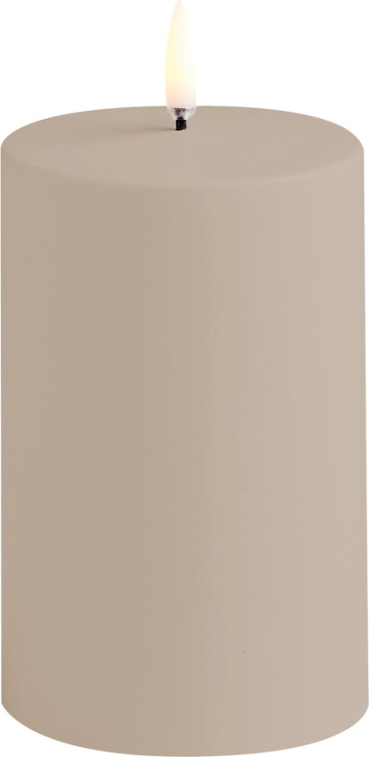 - Outdoor LED pillar candle - Sandstone - 7,8x12,7 cm (UL-OU-SA78013)