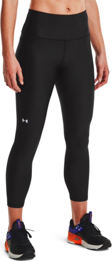 Women's HeatGear® Armour Hi-Rise Ankle Leggings S, Black/White