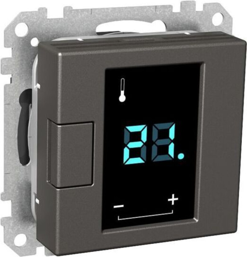 Exxact WDE002491 Termostat 230 V, med display Hvit