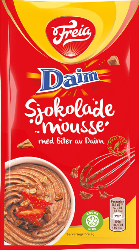 Sjokolademousse Daimbiter 100g