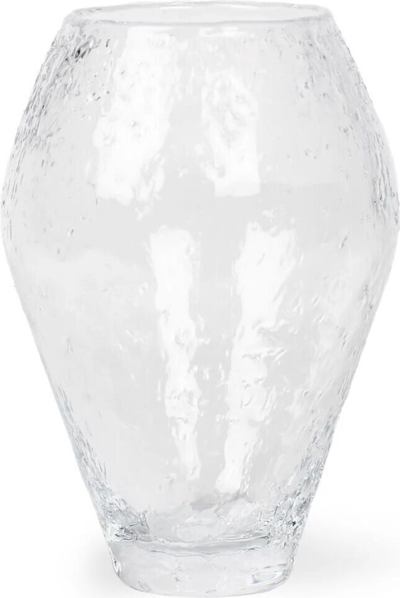 Ro Collection Crushed glassvase small Clear