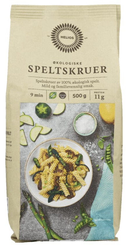 Fusilli Spelt 500g Økologisk