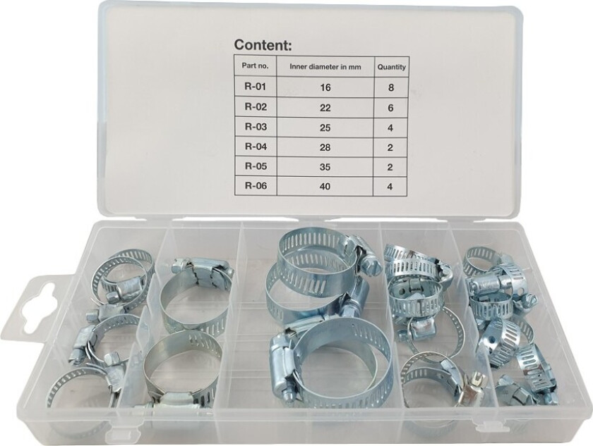 Sortiment, slangeklemme Weber Tools FD-1281