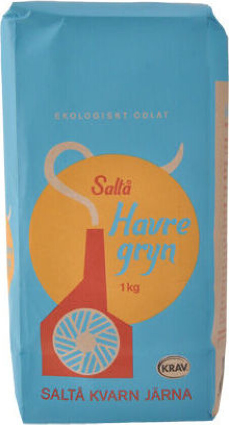 Bilde av Saltå Kvarn Havregryn Grov Øko Saltå Kvarn - 1 Kg