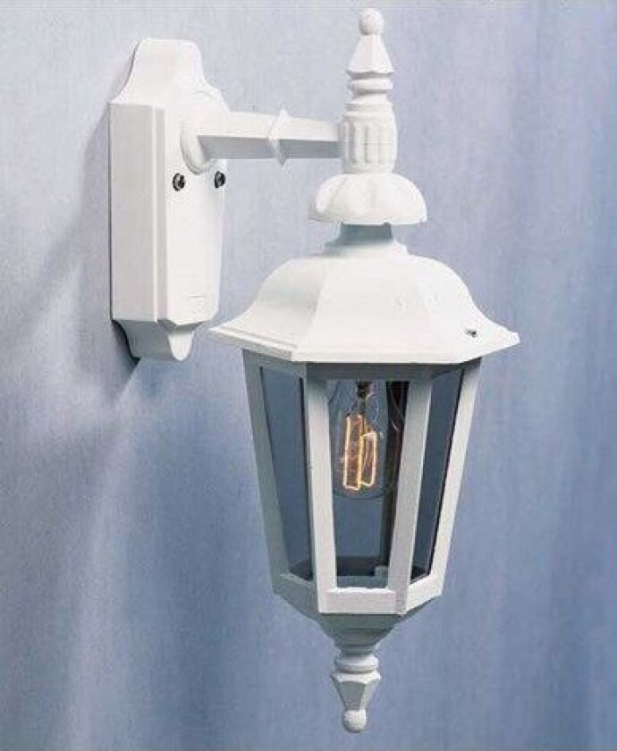 Pallas vegglampe ned E27 Hvit 519-250