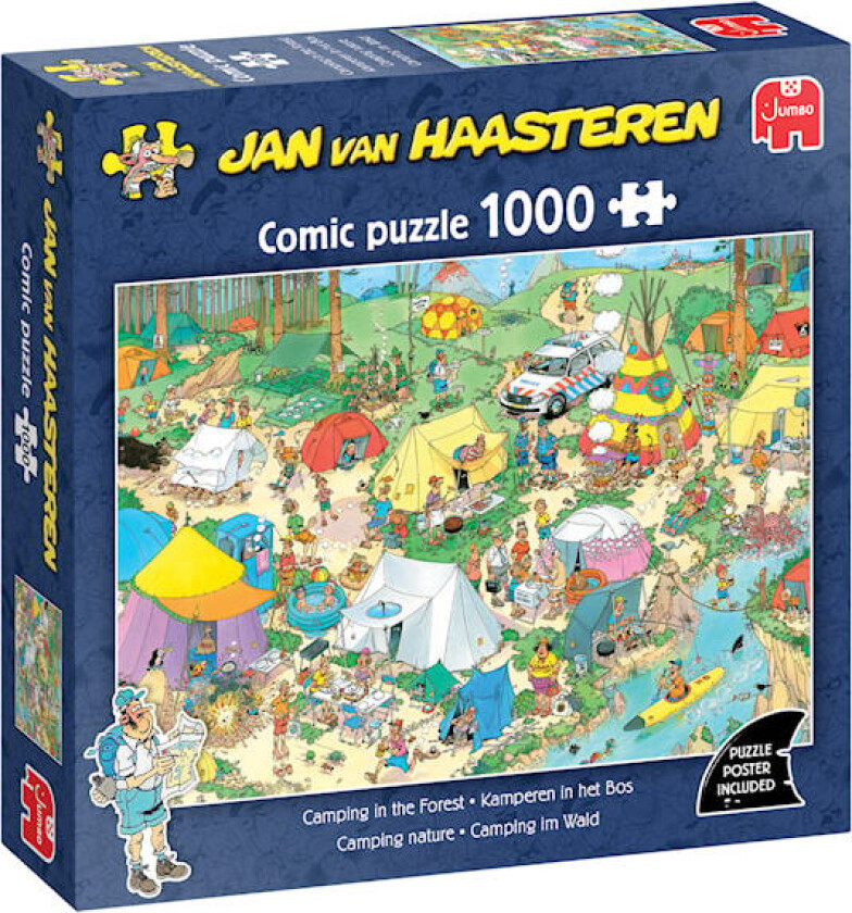 Jan van Haasteren Camping i skogen puslespill 1000 brikker