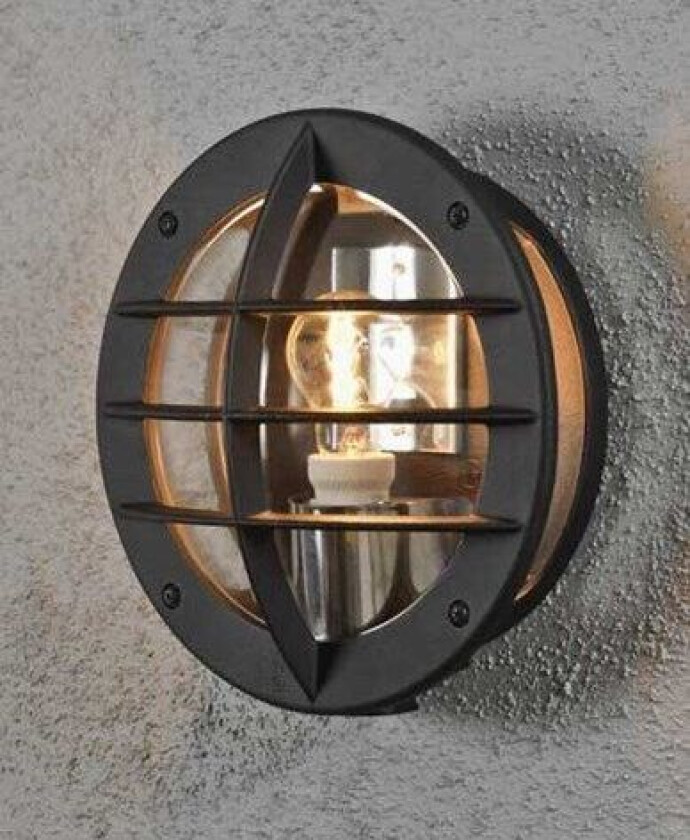 Oden vägglykta. 516-750. Svart