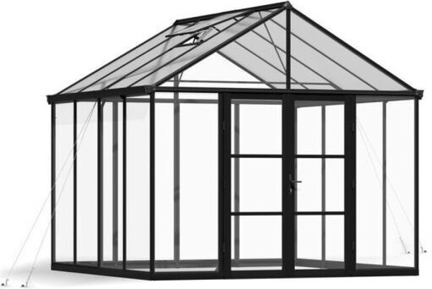 Canopia By Palram Drivhus Aria 304 X 308 Cm Sort Polykarbonat 707659