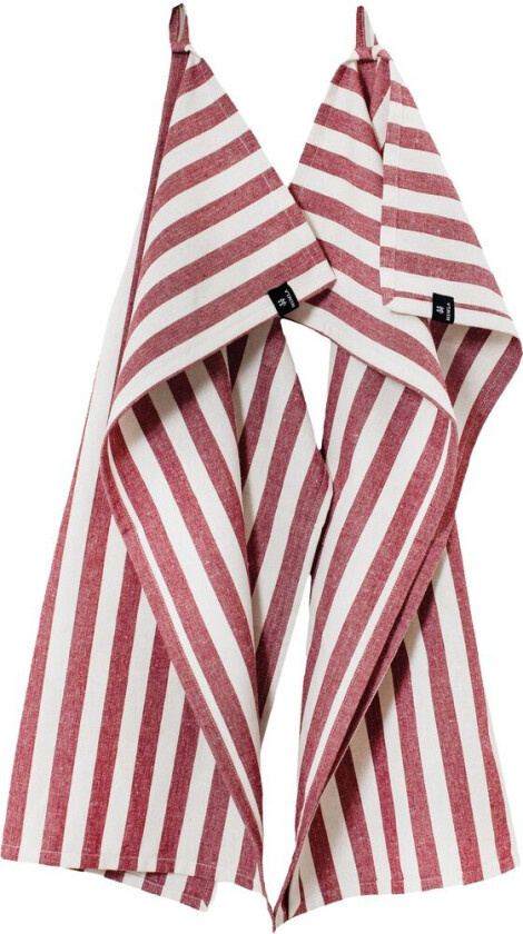 Bretagne kjøkkenhåndkle 50x70 cm 2-pakning Deep red