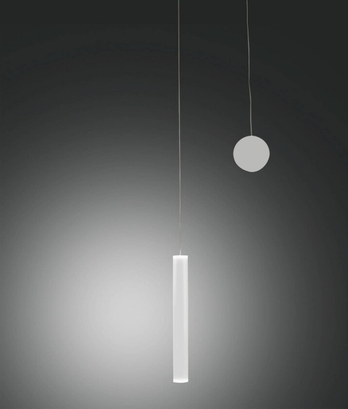 LED-hengelampe Prado, hvit, metall, dimbar