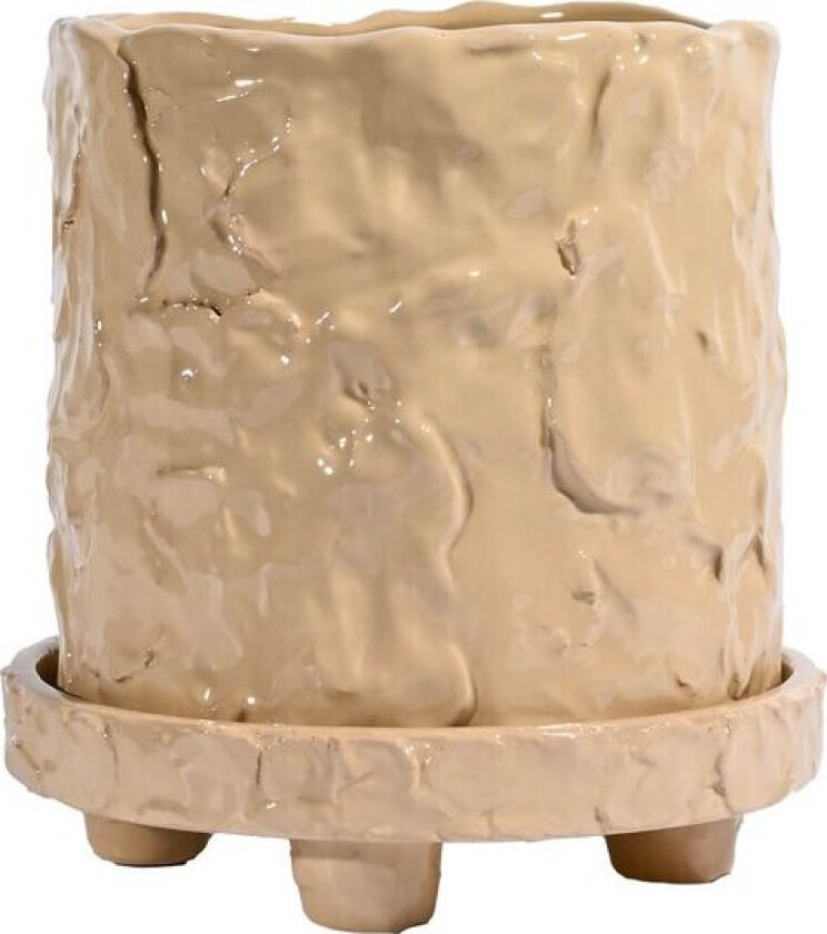 Bilde av Muddy krukke S 17,5x18 cm beige