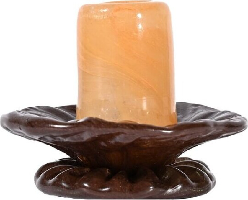 Lara lysestake xs 9 cm brun