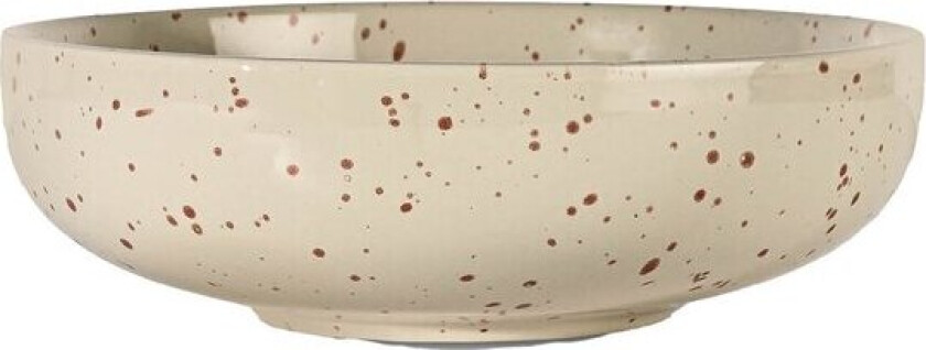 Bilde av Ditte serveringsskål 21x7 cm beige/burgunder