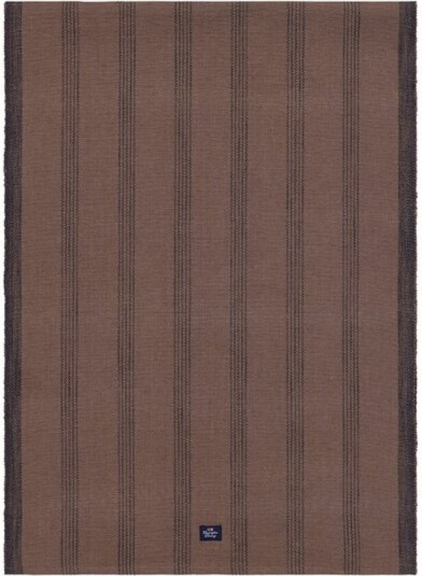 Stripete løpere i bomull 250x50 cm brun/svart