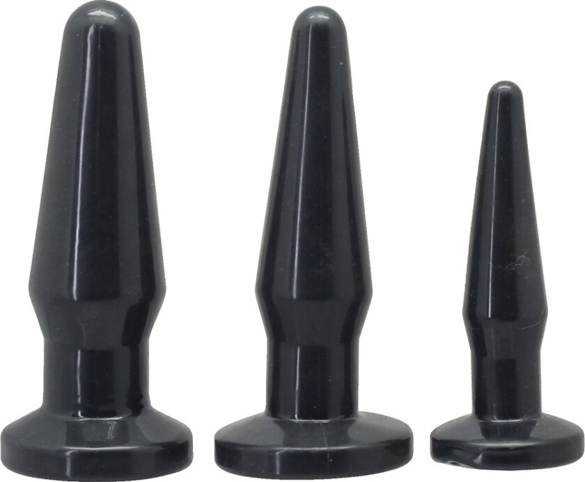 Toyz4Lovers: Timeless, Happy Set Anal Plugs, svart