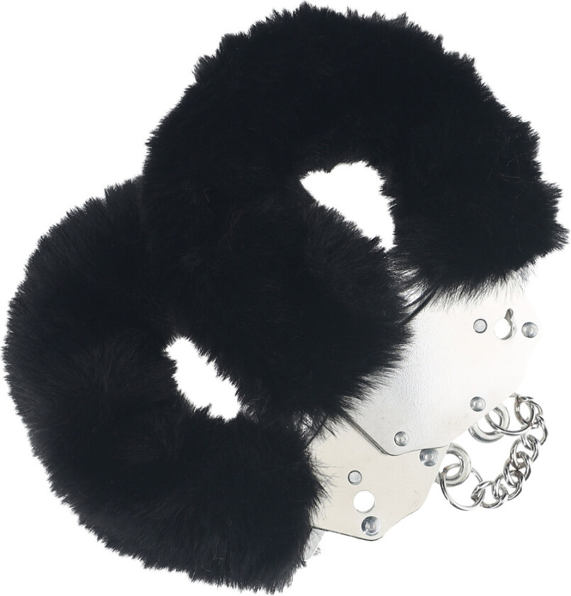 Ouch!: Heavy-duty Fluffy Handcuffs, svart