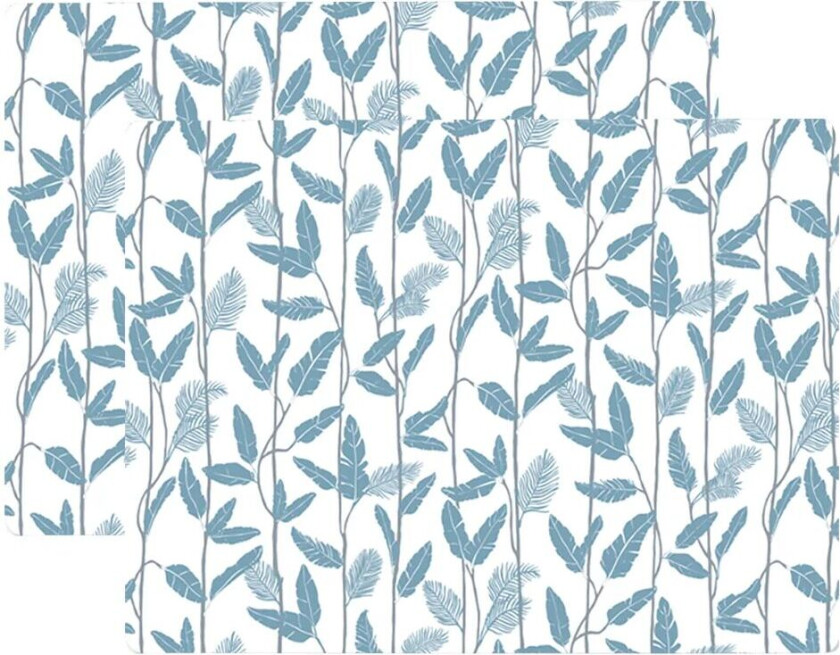 Mougli Blue spisebrikke 30 x 40 cm 2-pakning Blue-white