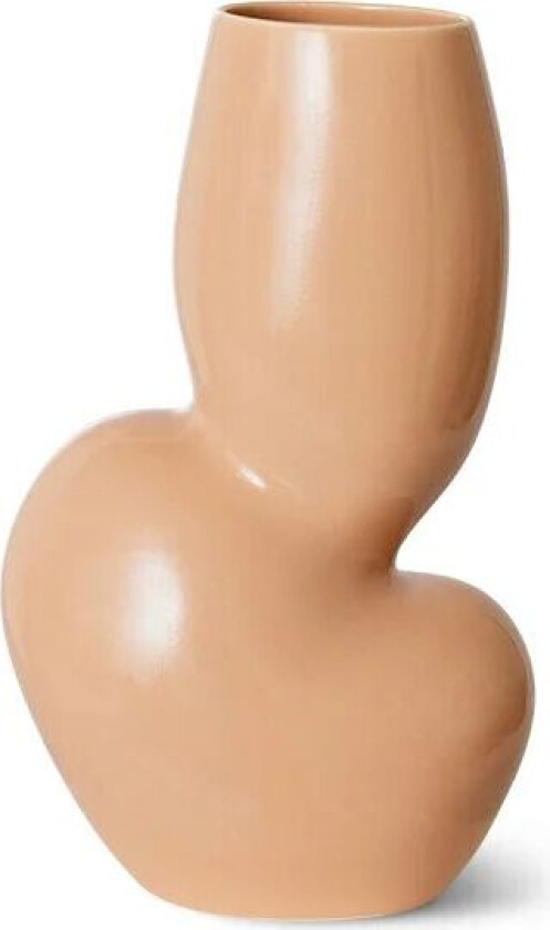 Ceramic organic vase medium 29 cm Cream