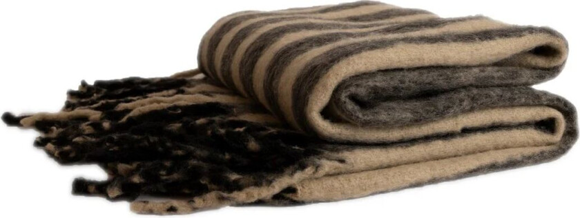 Edien pledd 125 x 150 cm Svart-beige