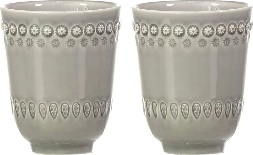 Daisy kopp 35 cl 2-stk. Soft grey (grå)