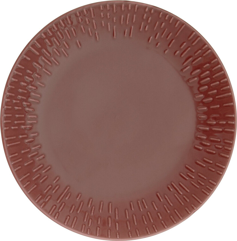 - Life in Colour - Confetti - Bordeaux dessert plate w/relief porcelain (13362)
