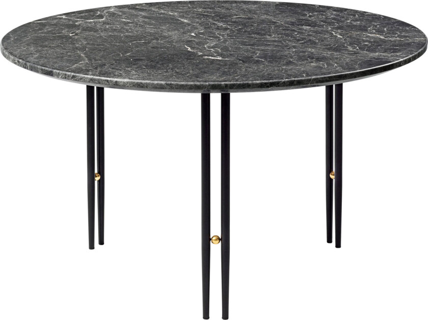 IOI sofabord grey emperador marble, ø70, sort stativ