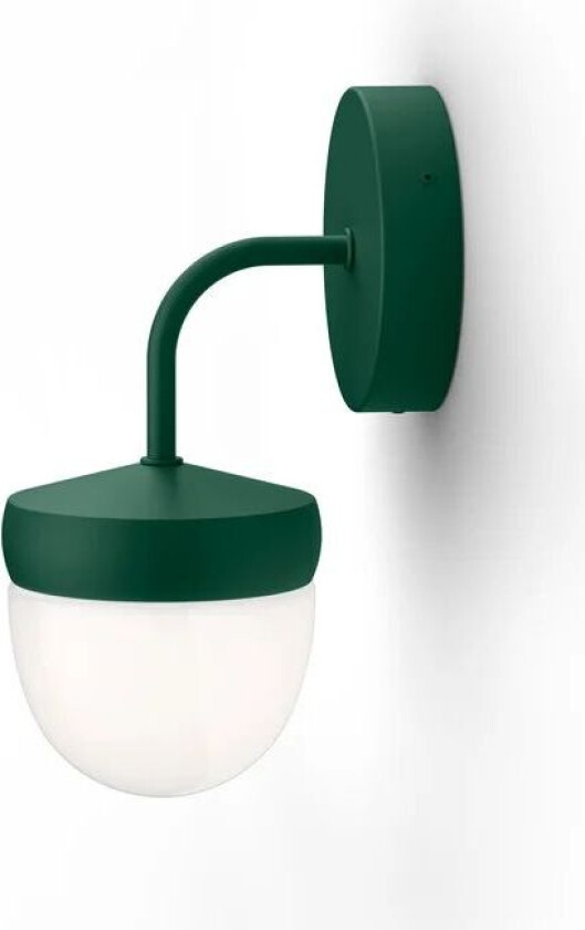 Noon Pan vegglampe frostet 10 cm British racing green