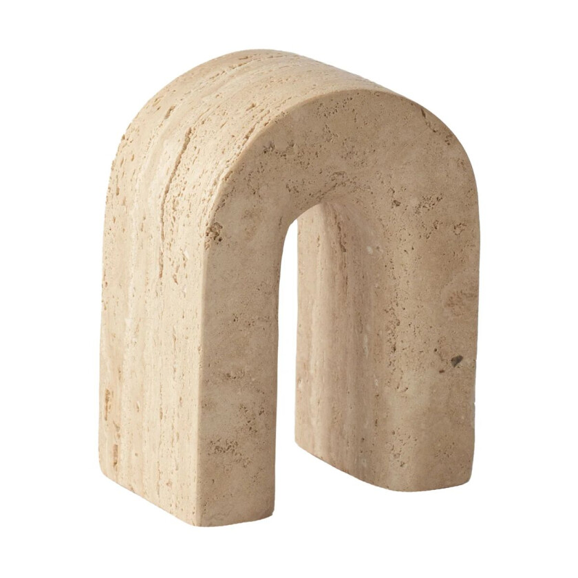 Travertine bokstøtte 15 cm