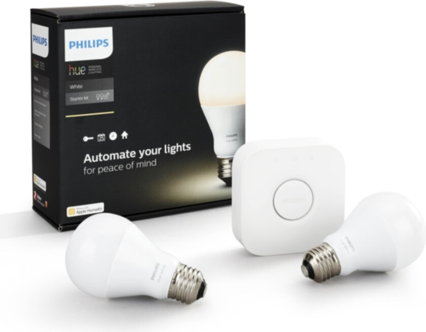 Hue white (2700K) 9.5W A60 E27 set EU