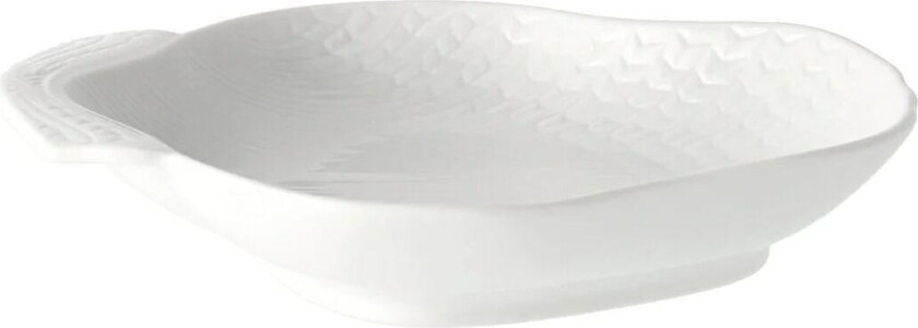 Swedish Grace skjellfat 18x16 cm Snö (hvit)