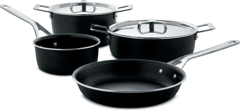 Pots&Pans; grytesett 6 deler Svart